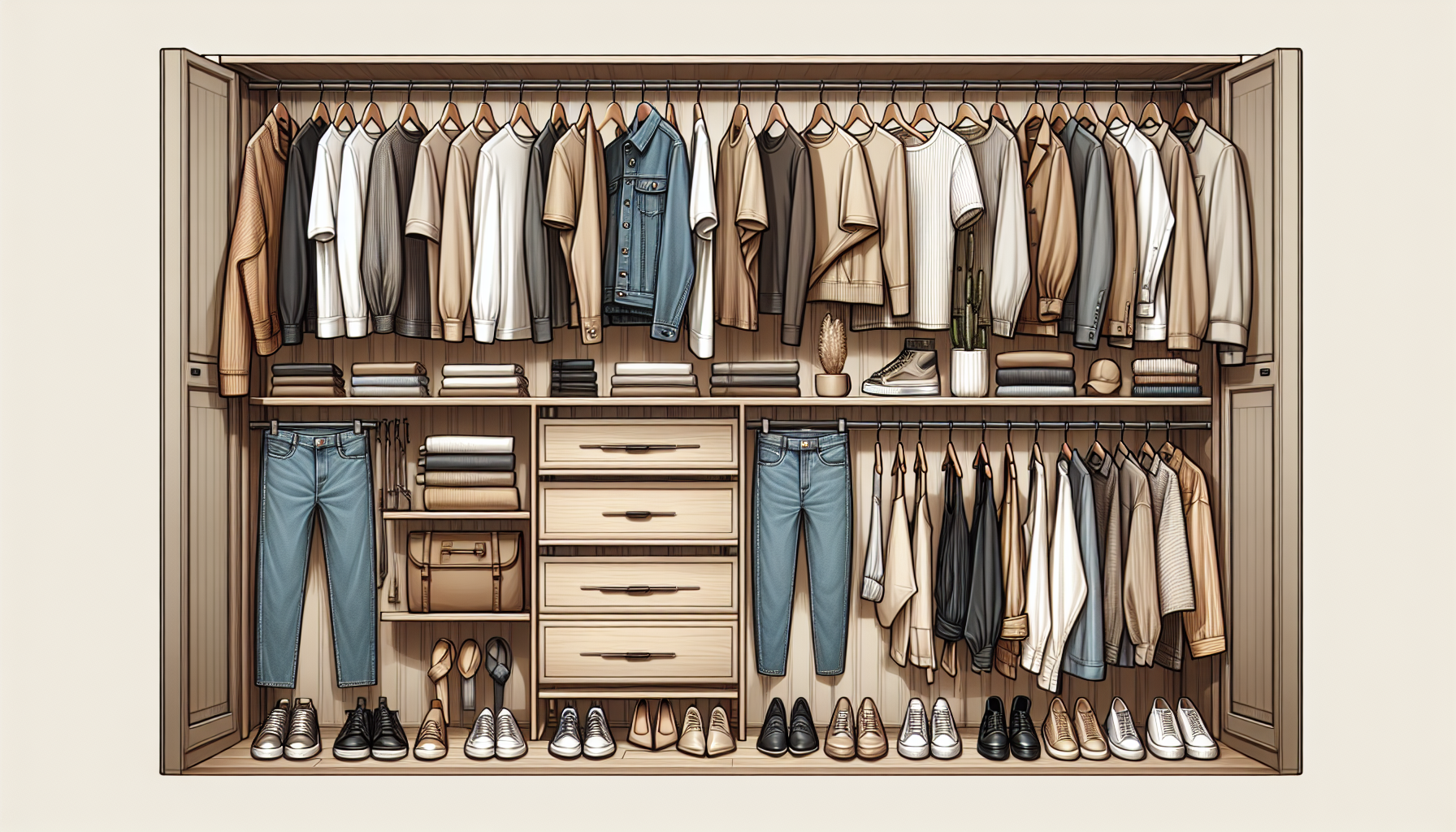 Kapsulový šatník: Jak vytvořit efektivní kolekci, která nikdy nevyjde z módy