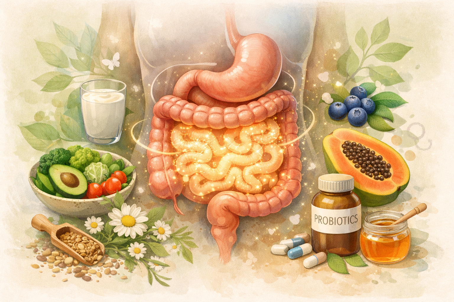 Zdraví střev a trávení: Kompletní průvodce pro lepší imunitu i energii