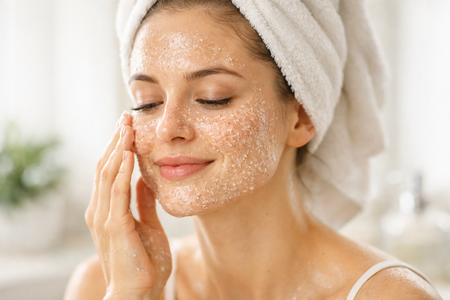 Exfoliace pleti a používání peelingů: Jak na hladkou a zdravou pleť krok za krokem