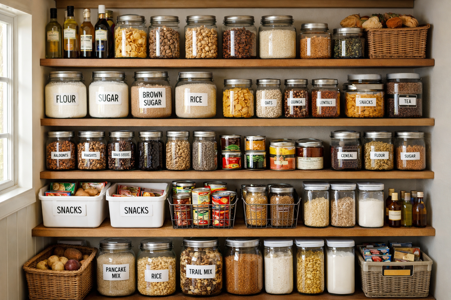 Dlouhodobé skladování potravin v domácnosti: Praktický průvodce, jak udržet zásoby čerstvé a bezpečné